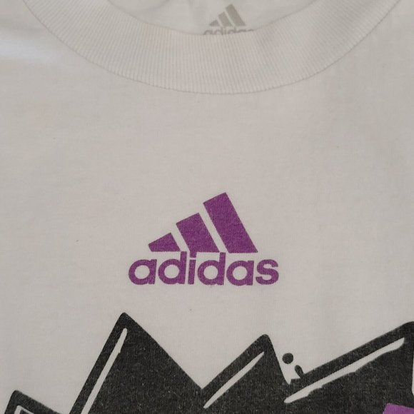 Adidas BAM! Waconia X-Country Running Short Sleeve T-Shirt Size M Medium White - Picture 5 of 5